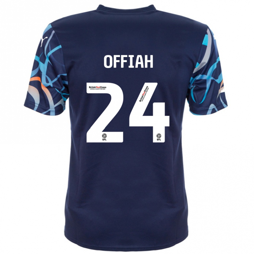 Niño Fútbol Camiseta Odel Offiah #24 Azul Marino 2ª Equipación 2024/25