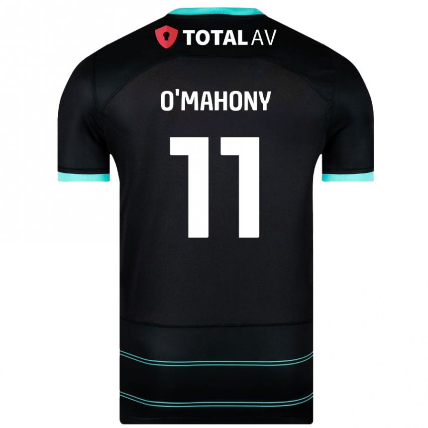 Niño Fútbol Camiseta Mark O'mahony #11 Negro 2ª Equipación 2024/25