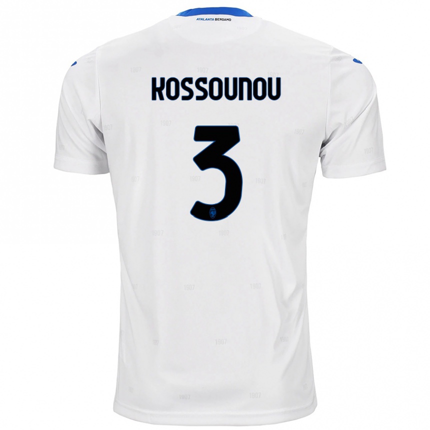 Niño Fútbol Camiseta Odilon Kossounou #3 Blanco 2ª Equipación 2024/25