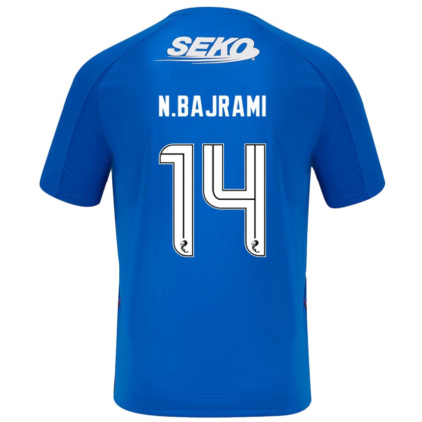 Niño Fútbol Camiseta Nedim Bajrami #14 Azul Oscuro 1ª Equipación 2024/25