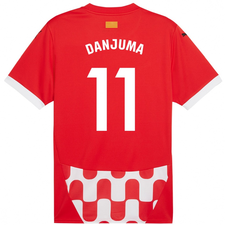 Niño Fútbol Camiseta Arnaut Danjuma #11 Rojo Blanco 1ª Equipación 2024/25