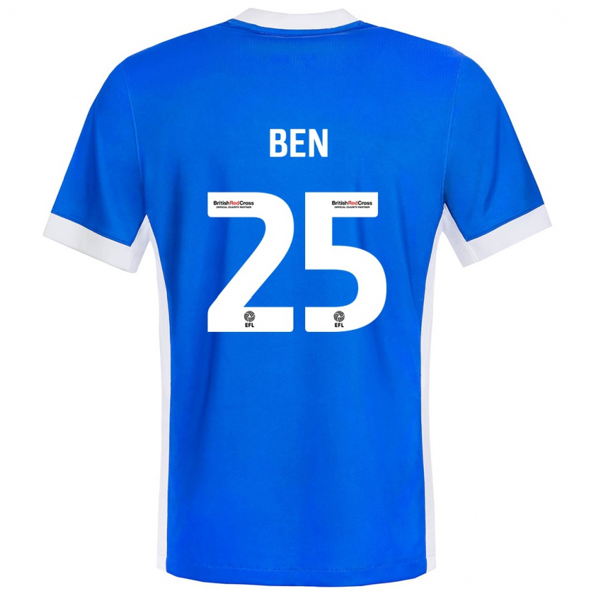 Niño Fútbol Camiseta Ben Davies #25 Azul Blanco 1ª Equipación 2024/25