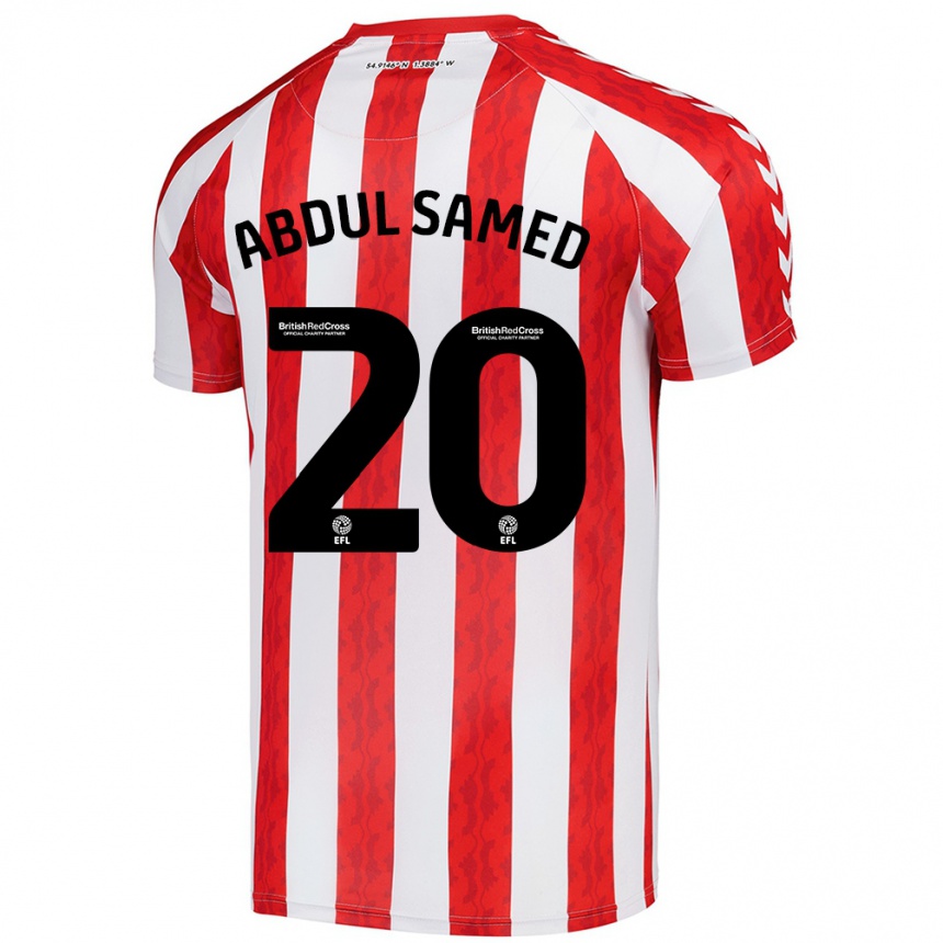 Niño Fútbol Camiseta Salis Abdul Samed #20 Rojo Blanco 1ª Equipación 2024/25