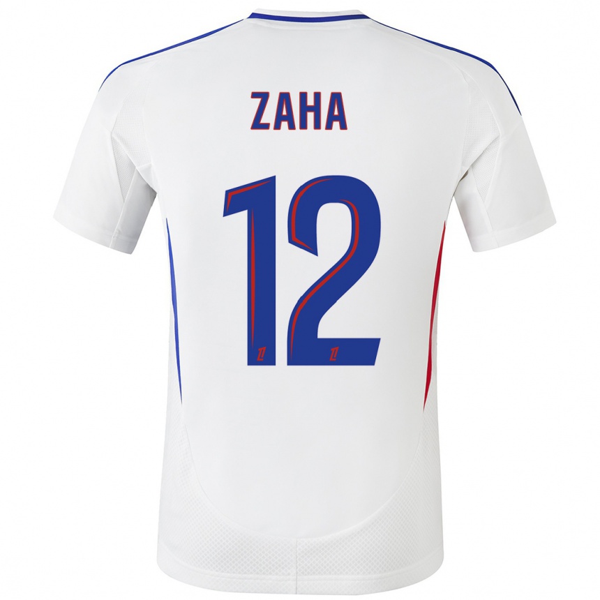 Niño Fútbol Camiseta Wilfried Zaha #12 Blanco Azul 1ª Equipación 2024/25