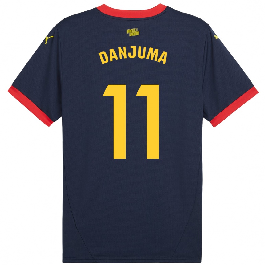 Niño Fútbol Camiseta Arnaut Danjuma #11 Azul Marino Rojo 2ª Equipación 2024/25