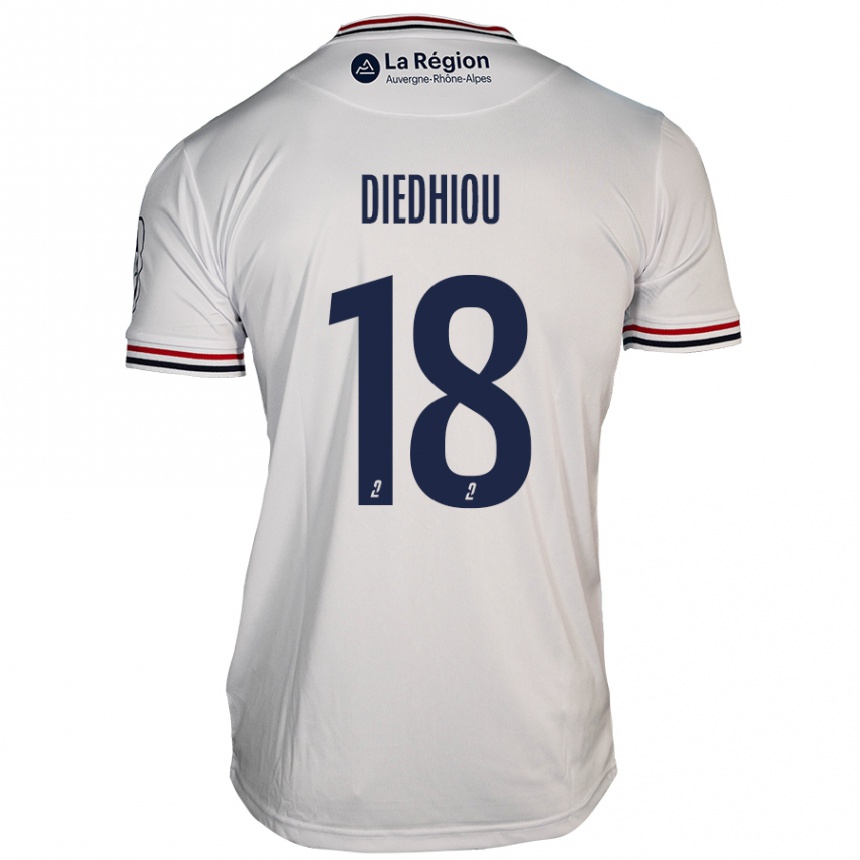 Niño Fútbol Camiseta Famara Diédhiou #18 Blanco 2ª Equipación 2024/25