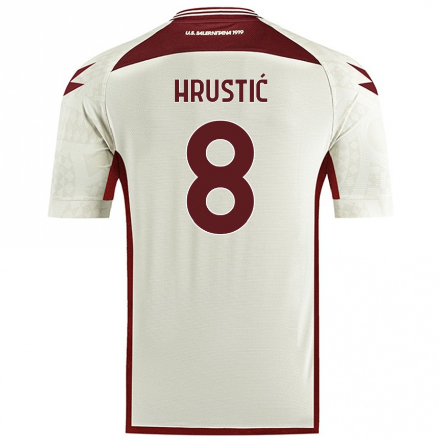 Niño Fútbol Camiseta Ajdin Hrustić #8 Color Crema 2ª Equipación 2024/25