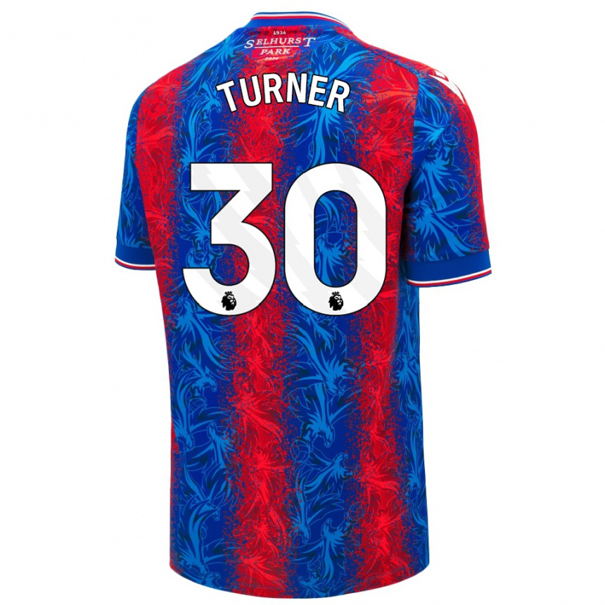 Niño Fútbol Camiseta Matt Turner #30 Rayas Rojas Y Azules 1ª Equipación 2024/25