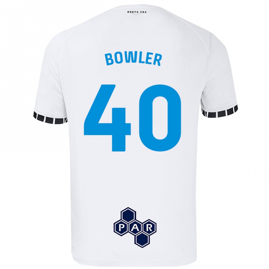 Niño Fútbol Camiseta Josh Bowler #40 Blanco 1ª Equipación 2024/25