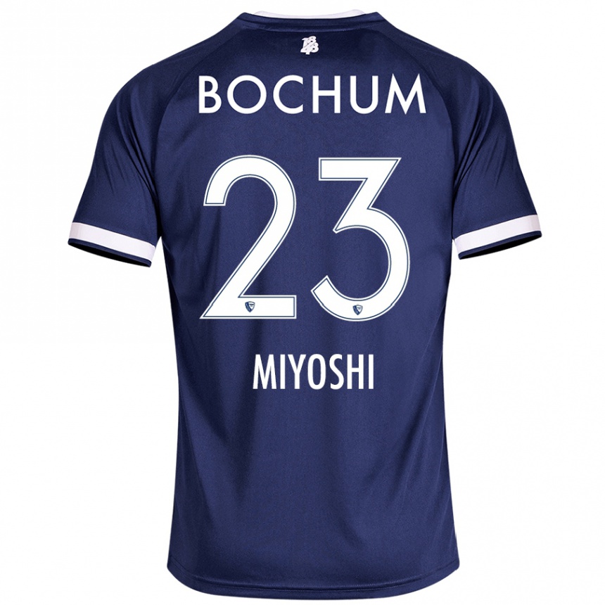 Niño Fútbol Camiseta Koji Miyoshi #23 Azul Oscuro 1ª Equipación 2024/25