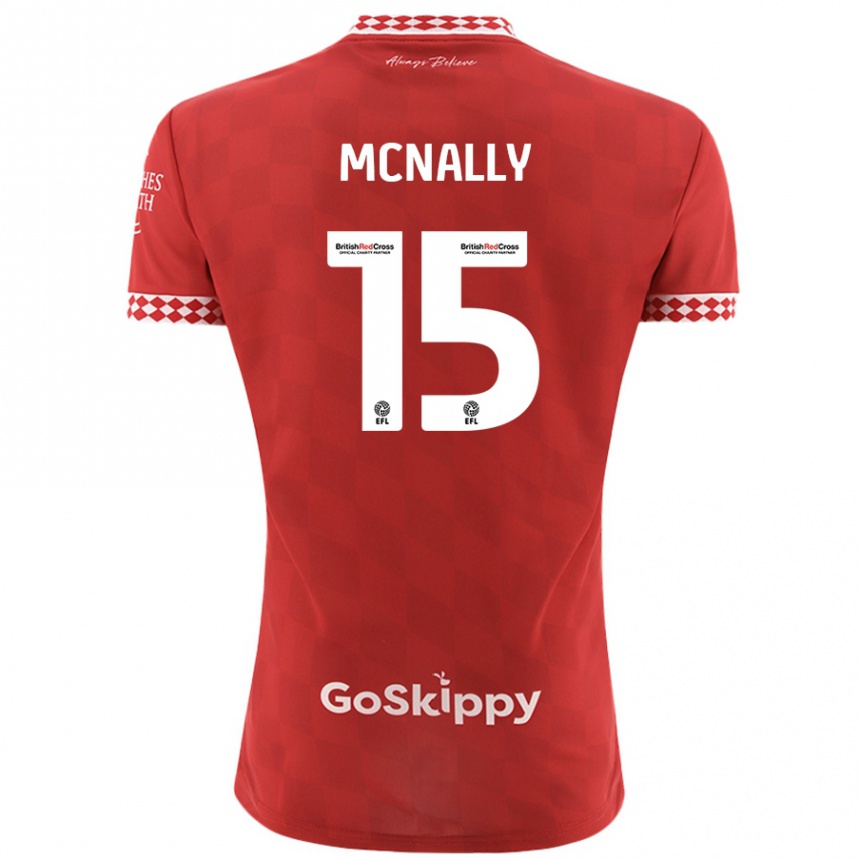 Niño Fútbol Camiseta Luke Mcnally #15 Rojo 1ª Equipación 2024/25