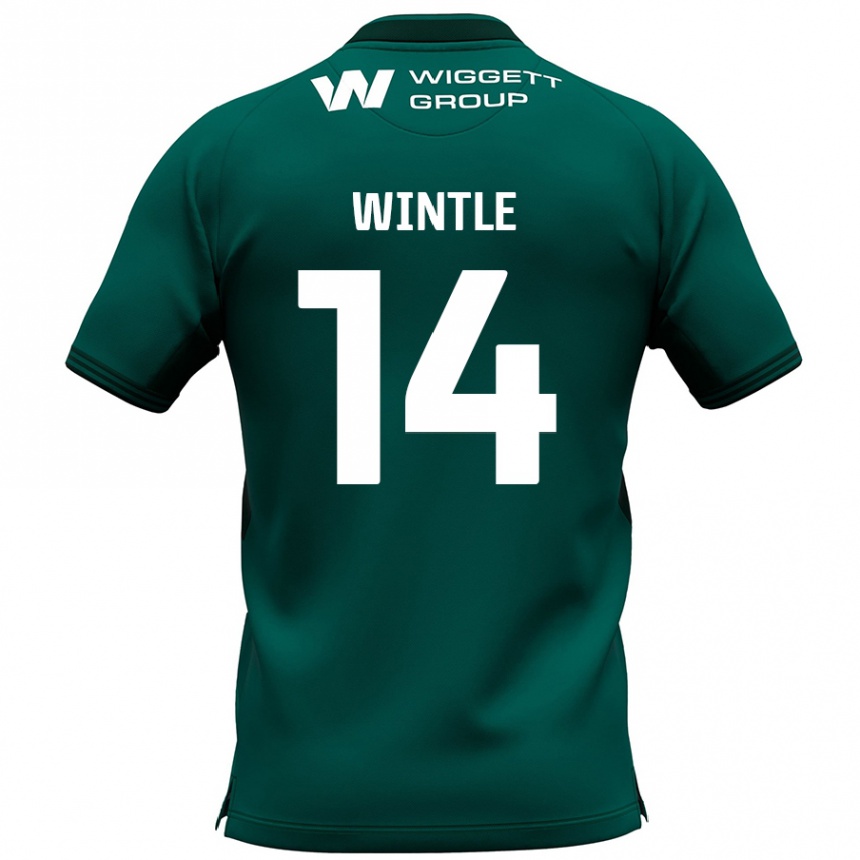 Niño Fútbol Camiseta Ryan Wintle #14 Verde 2ª Equipación 2024/25