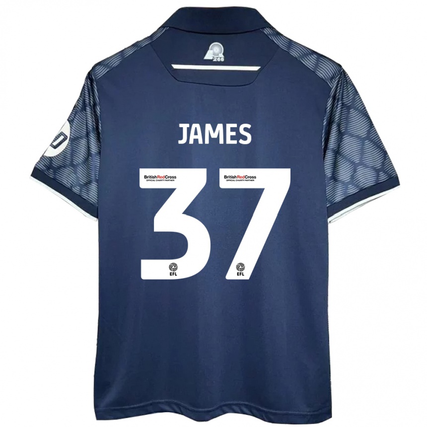 Niño Fútbol Camiseta Matty James #37 Negro 2ª Equipación 2024/25