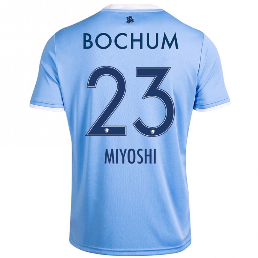 Niño Fútbol Camiseta Koji Miyoshi #23 Azul Cielo 2ª Equipación 2024/25