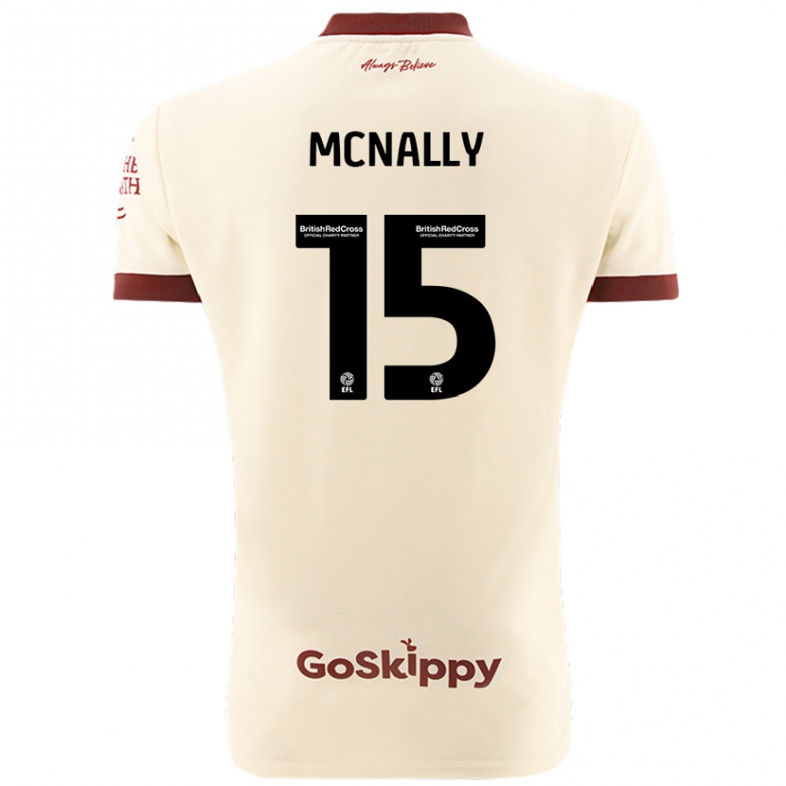 Niño Fútbol Camiseta Luke Mcnally #15 Crema Blanco 2ª Equipación 2024/25