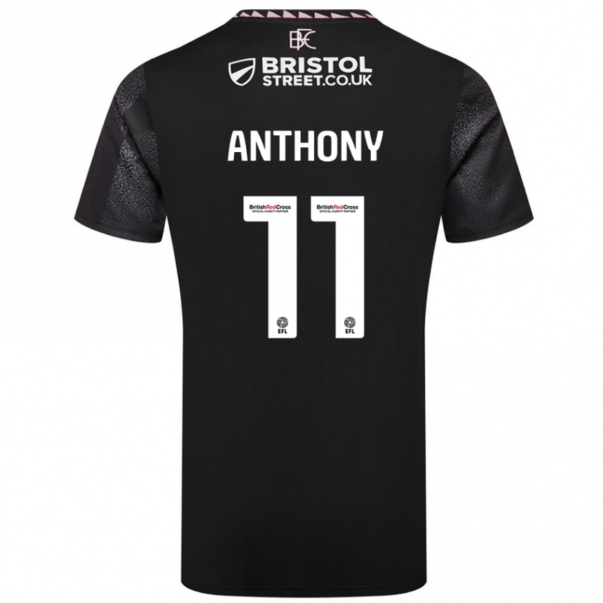 Niño Fútbol Camiseta Jaidon Anthony #11 Negro 2ª Equipación 2024/25