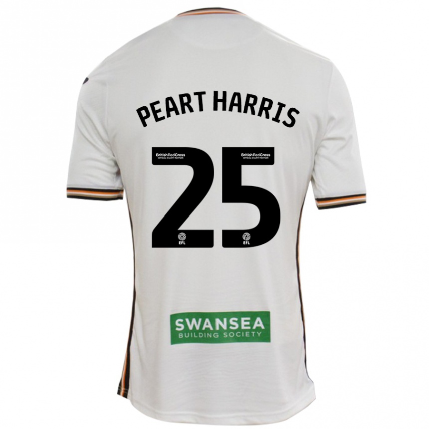 Niño Fútbol Camiseta Myles Peart-Harris #25 Blanco 1ª Equipación 2024/25