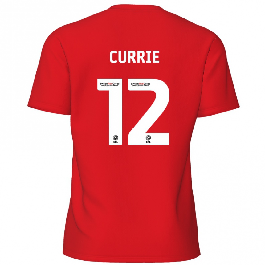 Niño Fútbol Camiseta Jack Currie #12 Rojo 1ª Equipación 2024/25