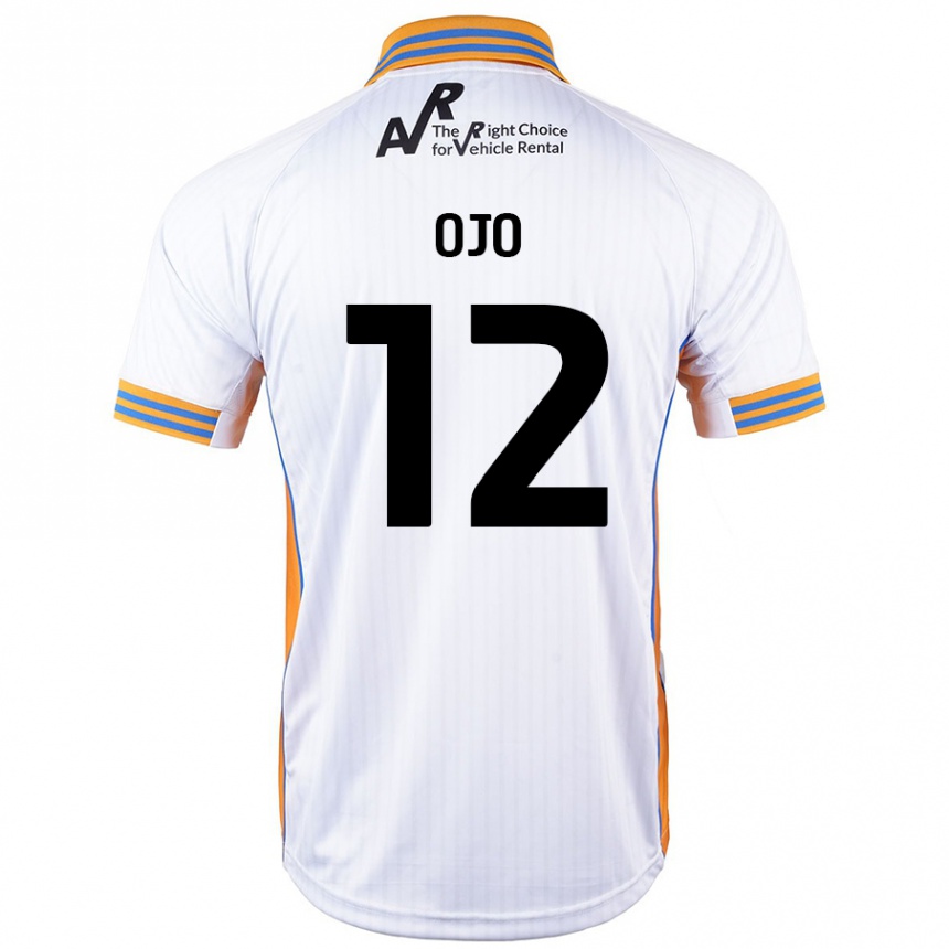 Niño Fútbol Camiseta Funso Ojo #12 Blanco 2ª Equipación 2024/25