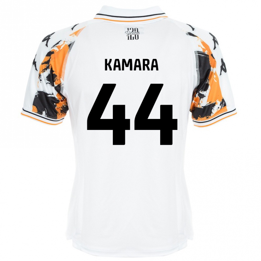 Niño Fútbol Camiseta Abu Kamara #44 Blanco 2ª Equipación 2024/25