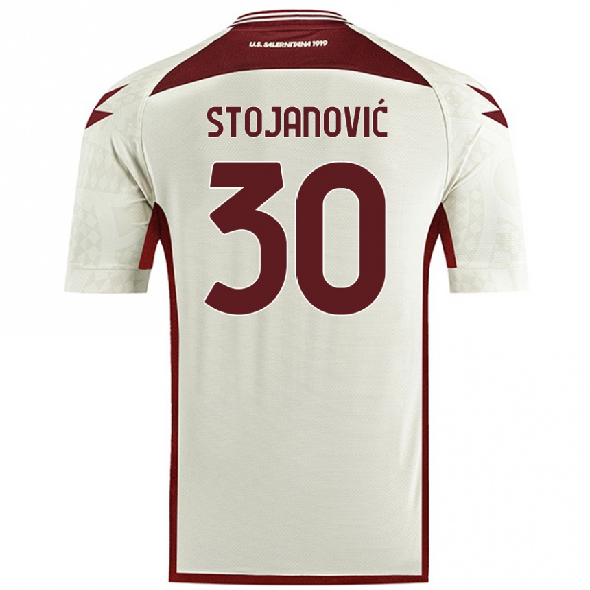 Niño Fútbol Camiseta Petar Stojanović #30 Color Crema 2ª Equipación 2024/25