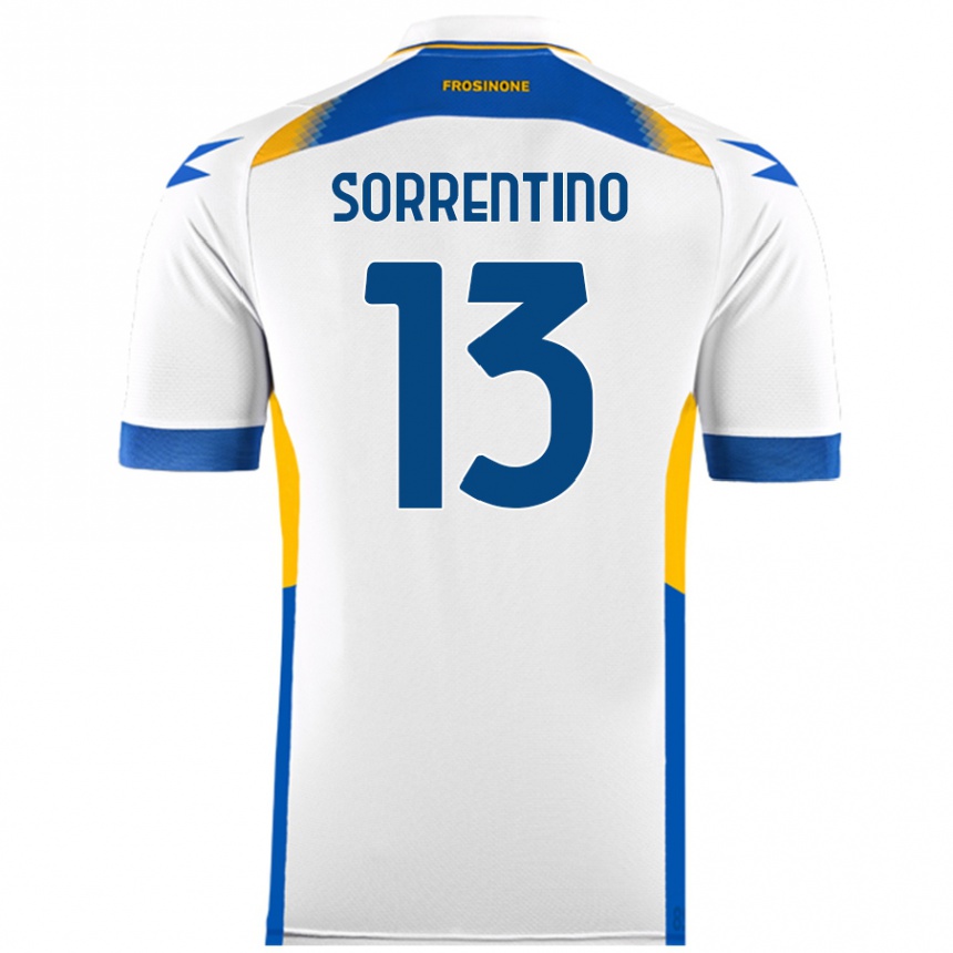 Niño Fútbol Camiseta Alessandro Sorrentino #13 Blanco 2ª Equipación 2024/25