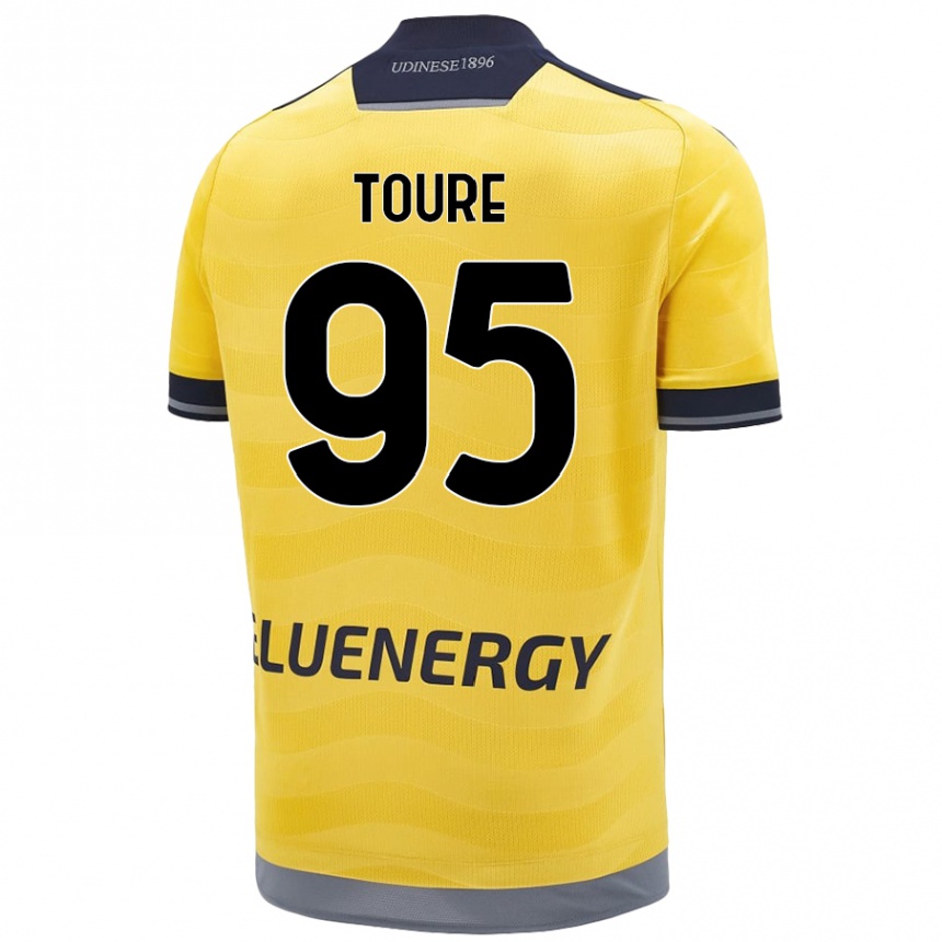 Niño Fútbol Camiseta Isaak Touré #95 Dorado 2ª Equipación 2024/25