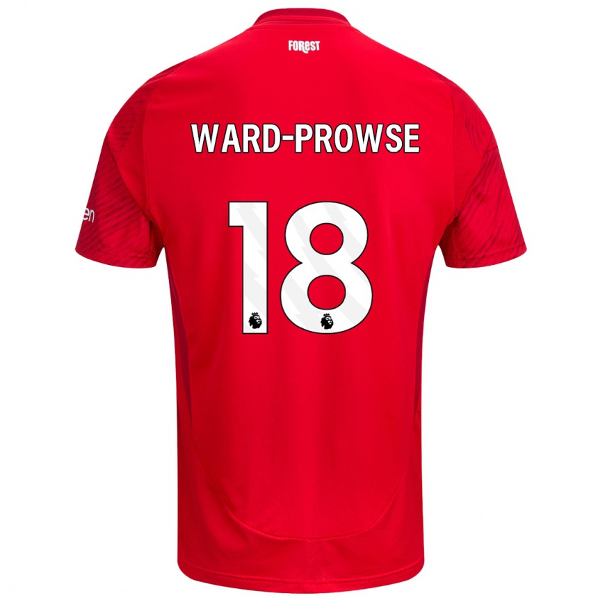 Hombre Fútbol Camiseta James Ward-Prowse #18 Rojo Blanco 1ª Equipación 2024/25