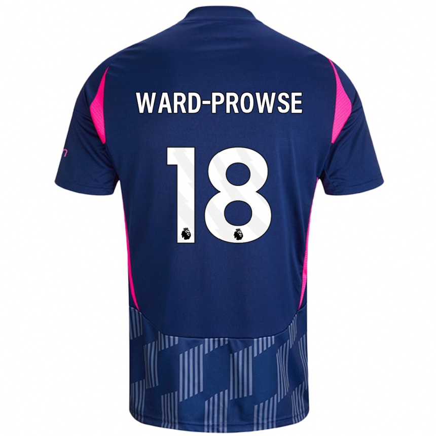 Hombre Fútbol Camiseta James Ward-Prowse #18 Azul Real Rosa 2ª Equipación 2024/25