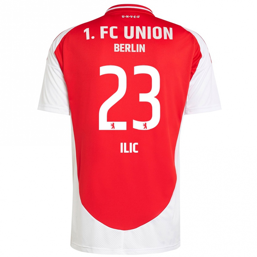 Hombre Fútbol Camiseta Andrej Ilic #23 Rojo Blanco 1ª Equipación 2024/25