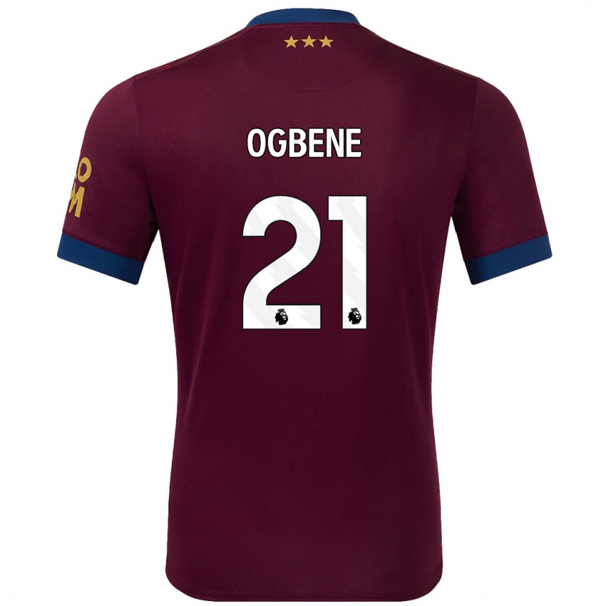 Hombre Fútbol Camiseta Chiedozie Ogbene #21 Marrón 2ª Equipación 2024/25