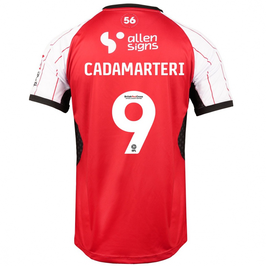 Hombre Fútbol Camiseta Bailey Cadamarteri #9 Blanco 1ª Equipación 2024/25