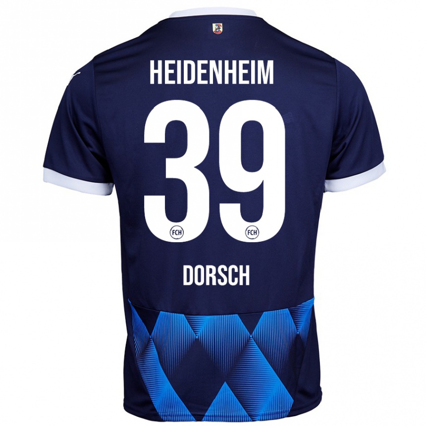 Hombre Fútbol Camiseta Niklas Dorsch #39 Rojo Azul 1ª Equipación 2024/25