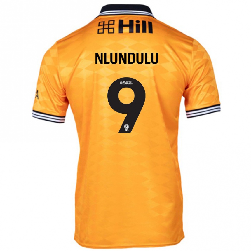 Hombre Fútbol Camiseta Dan Nlundulu #9 Naranja 1ª Equipación 2024/25