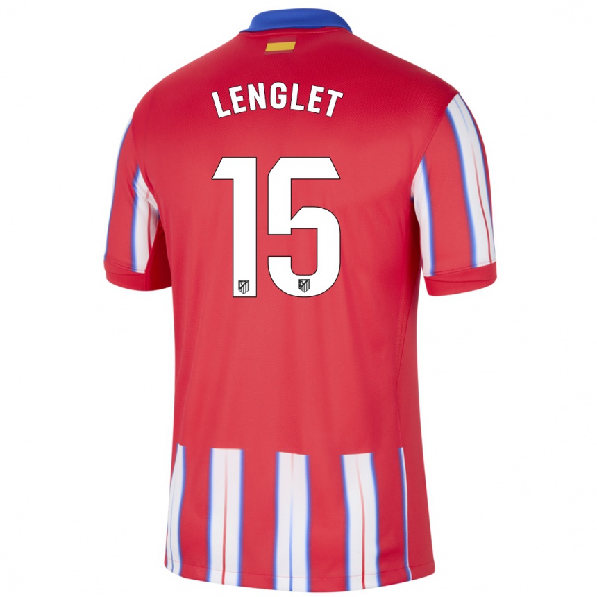 Mujer Fútbol Camiseta Clement Lenglet #15 Rojo Blanco Azul 1ª Equipación 2024/25