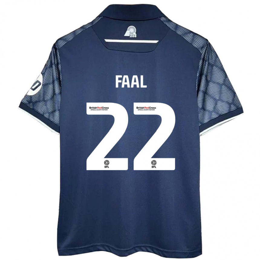 Mujer Fútbol Camiseta Mo Faal #22 Negro 2ª Equipación 2024/25