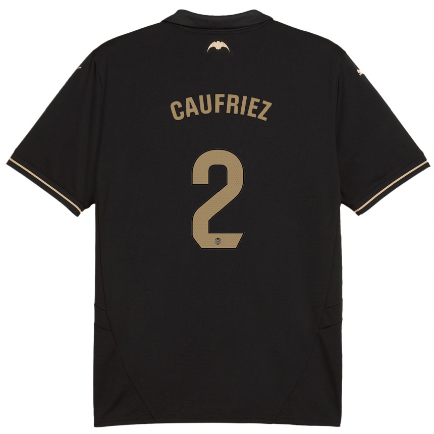 Mujer Fútbol Camiseta Maximiliano Caufriez #2 Negro 2ª Equipación 2024/25